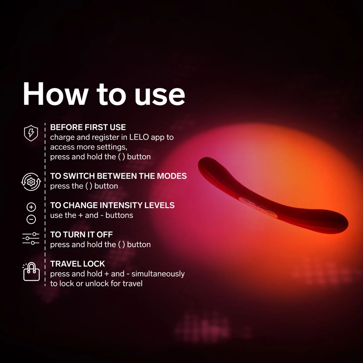 LELO - BOOMERANG Dubbele Vibrator - Coral Red