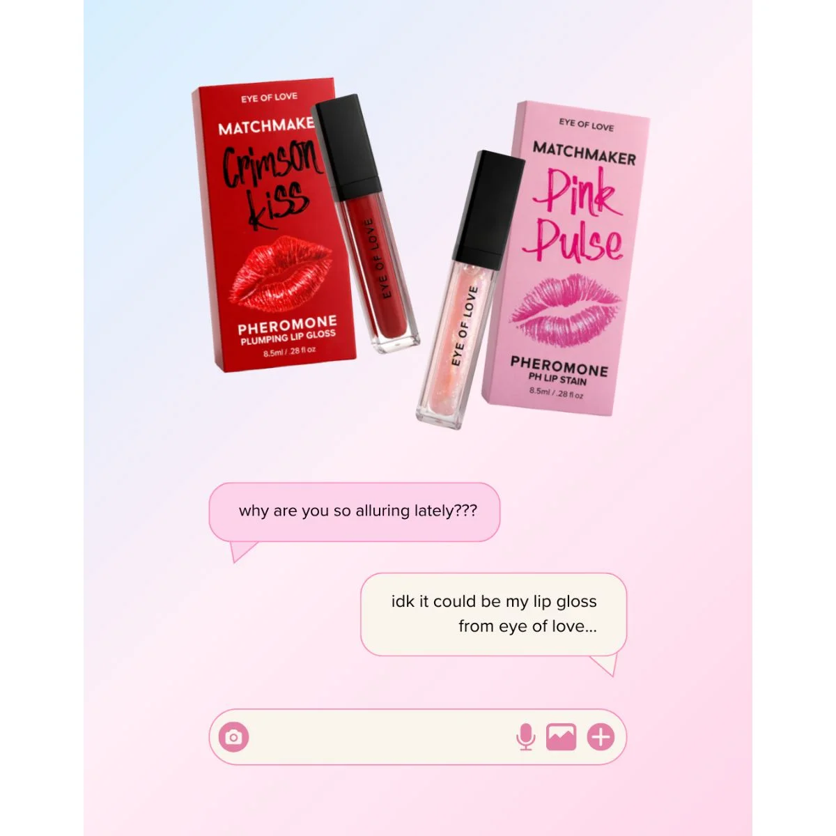 Eye of Love - Matchmaker Kiss Chemistry Lip Gloss - Crimson Kiss