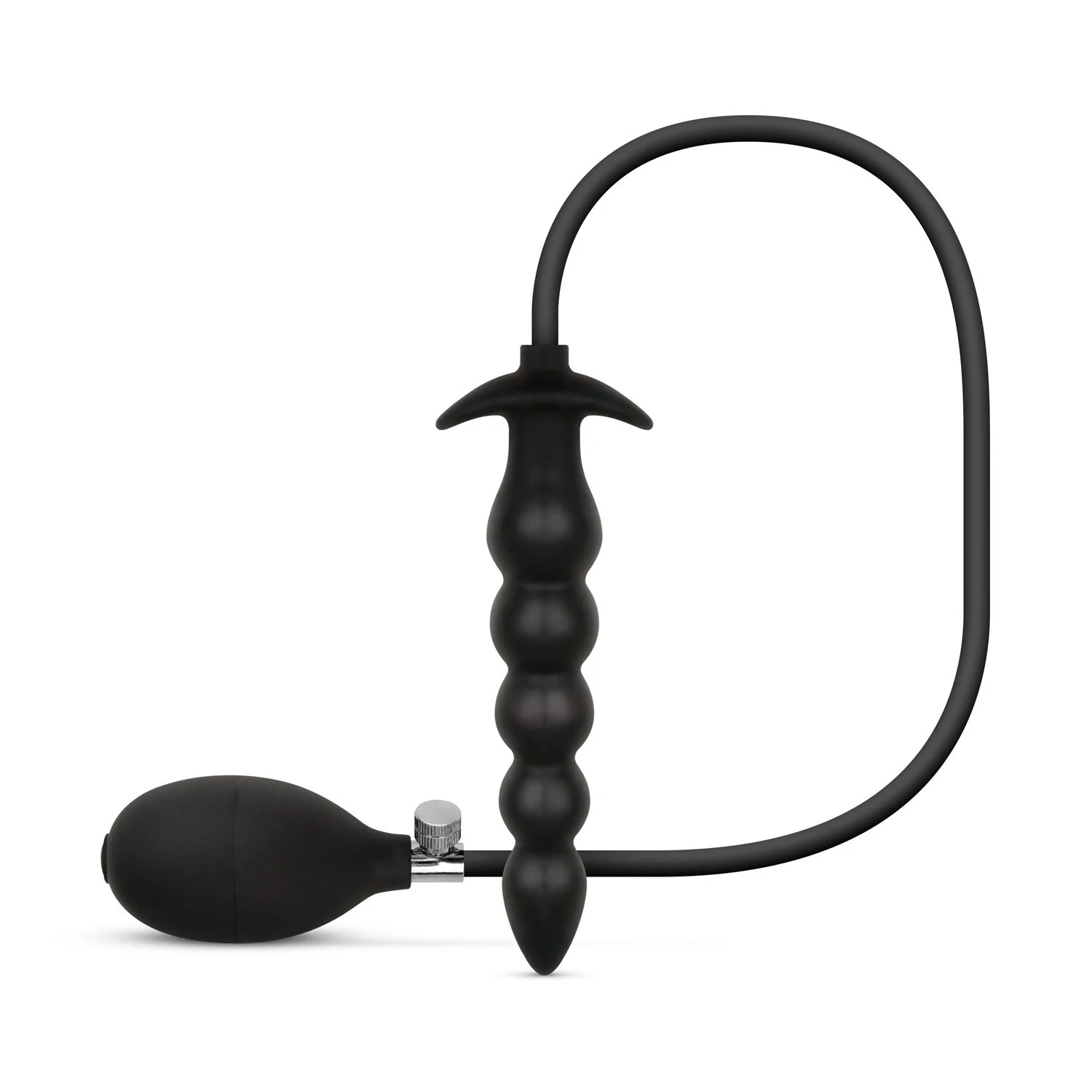 Anal Collection - Opblaasbare Dildo met Pomp 20 cm - Zwart